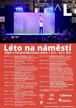 Liberec - léto na náměstí