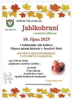 Jablkobranní s taneční zábavou v Josefově Dole