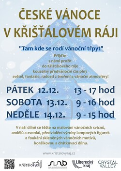 Vánoce v KŘIŠŤÁLOVÉM RÁJI