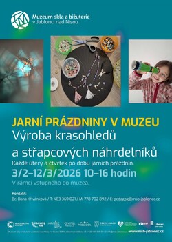 Jarní prázdniny v Muzeu skla a bižuterie