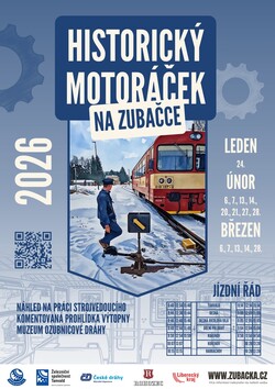 Historická motoráček na zubačce