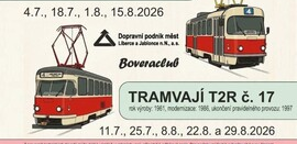 Prázdninové jízdy historickou tramvají 